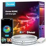 Govee LED Strip 20m, RGBIC LED Streifen mit Segmentcontrol, Musik Sync, 64 Szenenmodus, Steuerbar...