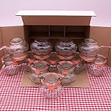 flaschenbauer.de WECK Schmuckglas 1/4L Einmachglas 250ml verwendbar als Marmeladenglas, Vorratsglas,...
