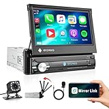 RDS Android 15 Single Din Autoradio mit Bluetooth Freisprecheinrichtung,7 Zoll 1 Din Bildschirm...