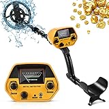 GJCrafts Metalldetektoren Hohe Genauigkeit Metalldetektor Wasserdicht, Golddetektor...