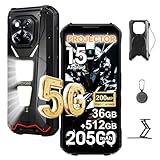 DOOGEE V MAX Play 5G Projektor Outdoor Smartphone ohne Vertrag, 36GB+512GB(2TB) 20500mAh(45W)...
