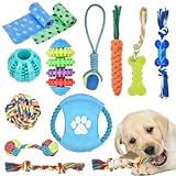 Timiyou 15 Stück Hundespielzeug, Welpe Hund Kauspielzeug, Welpenspielzeug mit Ball Seil,...