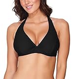 Merry Style Damen Bikini Oberteil 74RN24 (Schwarz (9240), 80 E)