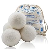 Trocknerbälle - Bälle aus 100% Schafswolle zur Nutzung im Wäschetrockner, für schnelleres...