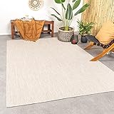 FRAAI In- & Outdoor Teppich - Costa Beige 80x150cm - Wetterfest - Polypropylen - Flachgewebe -...