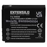 EXTENSILO Akku Ersatz für Ricoh DB-60 für Kamera (1250mAh, 3,7V, Li-Ion)