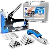 Effektwerk 5-in-1 Tacker-Set, Hochleistungstacker mit 1500 Heftklammern und Heftklammerentferner,...
