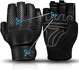 MOREOK Gewichtheber Handschuhe Fingerlose Workout Handschuhe -[3MM Gel] Fitness...