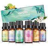 Janolia Ätherische Öle für Diffuser, Reines Natürliche Duftöl Set, Diffuser Ätherische Öle...