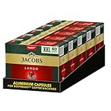 Jacobs Kaffeekapseln Lungo Classico, Megapack XXL, Intensität 6/12, 5 x 40 Getränke, Nespresso*...