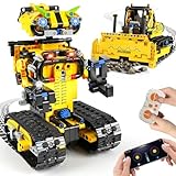HiWEEGO Technik Ferngesteuert Roboter für Kinder - 730 Teiles 2-in-1 APP Fernbedienung Bausatz RC...
