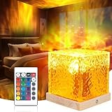 Gaethra Sternenhimmel Projektor, 16 Farben LuxoceanLampe, 3D Rotierende Dynamische Wellen...