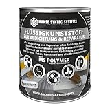 HSS® Flüssigkunststoff TRANSPARENT, 250g,Hohe Ergiebigkeit, 0,4Kg/m² (in 2-Schichten), sehr...