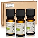 Roothouse-Organics® 3er Set - Zitruspower - 100% naturreine ätherische Bio Öle
