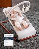 KUNU® Babywippe Neugeborene bis 24 Monate - Sichere Baby Wippe mit praktischer Tragetasche -...