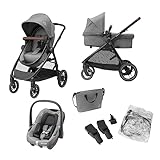 Maxi-Cosi Zelia S Trio Kinderwagen 3 in 1 Komplettset, 0-4 Jahre, bis 22 kg, Zusammenklappbar,...