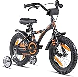 PROMETHEUS BICYCLES Kinderfahrrad 14 Zoll ab 4 Jahren - Kinder Fahrrad Mädchen Jungen Fahrrad...