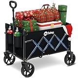 Sekey Bollerwagen Faltbar Klein 80KG, Handwagen Klappbar, Faltbarer Einkaufswagen Campingwagen mit...