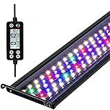 Aquarium LED Beleuchtung, 42W Dimmbare Aquarienbeleuchtung mit Timer für 120cm 2815 lumen Aquarium...