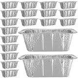 VALICLUD 30 Stück Teiliges Aluminium Folien Grill tropfblech Hitzebeständige Fettauffangschalen...