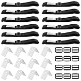 GBKDQQ Haltebänder für Poolfolie Solarfolie, 12er Set Pool Aufroller Aufrollvorrichtung,...