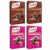 Slim Fast 16 x 60 g Mahlzeitenriegel, 8 Choc Chip mit 8 Rocky Road leckeren Geschmacksrichtungen,...