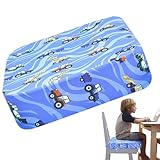 Sitzerhöhung mit Gurten, Reise-Kindersitz, rutschfeste Unterseite, mit Sicherheitsgurt, waschbar,...