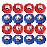 HOLIDYOYO 20 Stück Shuffleboard Pucks und Tischrollen Zubehör Kleiner Shuffleboard Ersatzteile...