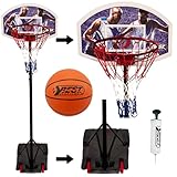 BEST SPORTING Basketballkorb Outdoor 165–205 cm – Verstellbar & mobil – Transportable...