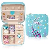 WERNNSAI Schmuckkästchen Mädchen Klein, Meerjungfrau - Schmuckschatulle, Schmuckaufbewahrung Reise...