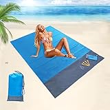 Gigmeta wasserdichte Strandmatte 200 x 140 cm, Tragbare Stranddecke, wasserdichte Picknickdecke,...