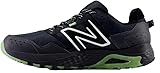 New Balance Herren 410 V8 Trailrunning-Schuh, Schwarz/Bleached Lime Glo/Phantom, 45.5 EU