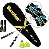 Senston Graphit Badminton Set Profi Badmintonschläger Leichtgewicht Badminton Schläger...