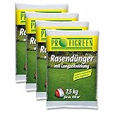 Profigreen 30 kg Rasendünger mit Langzeitwirkung (4 x 7,5 kg-Vorteilspack) mineralisch organisch...