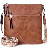 Roulens Mittel Damen Umhängetaschen, Leicht Damen Schultertasche aus Veganes Leder, Crossbody Bags...