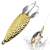 Effektiver Goldener Köder mit Zwei Rotierenden Blättern – Metall Angelköder Doppel Rotierende...