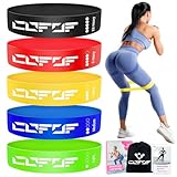 COFOF Fitnessbänder 5er-Set 100% Latex, Resistance Bands mit 5 Widerstandsstufen mit Deutscher...