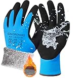 GAVOROHANS Wasserdichte Thermo-Winter-Arbeitshandschuhe, Polarfleece-Innenfutter, Hervorragende...