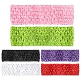 6 Stück Haarbänder, Retro Haarbänder für Damen, Haarband Gestrickt Rutschfest Stirnband Damen...