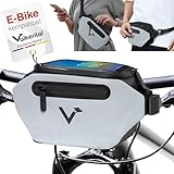 Valkental® - 3in1 Fahrradtasche Lenker KLICKfix kompatibel | Vollreflektierend & Wasserfest -...