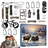 Survival Kit Advent Calendar,Camping Survival Tools Calendar,Christmas Countdown Advent Calendar,...