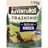 PURINA AdVENTuROS Training Hundeleckerlis, reich an Hirsch, 6er Pack (6 x 115g)