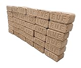 Promo RUF Holzbriketts aus Laubbäumen Brennholz - 30 KG - 17 MJ/kg - umweltfreundlich naturbelassen