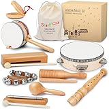Stoie's International Musik-Set aus Holz für Kleinkinder und Kinder, umweltfreundliches Musik-Set...