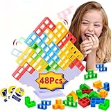 Furrbudie Tetra Tower Balance Game, Swing Stacking Game Tetris Tower Kids Game, Building Board Games...