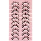 KOUSEI Künstliche Wimpern Manga Falsche Wimpern NatürlichLashes Pure Handgemacht Lashes Flauschige...