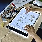 XIAOSTAR Led Licht Pad A4, Leuchttisch einstellbare leuchtkasten Copy Board Leuchtkasten, mit Type-C...