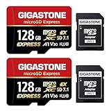 GIGASTONE MicroSDXC Express Speicherkarte, 128 GB, SD 7.1, Geschwindigkeit bis zu R/W 880/500 MB/s,...