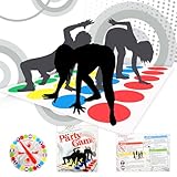 Dekewe Twisting Spiele, Twisting Game für Kinder Erwachsene, Balance Floor Spiel Pad Twisting Spiel...