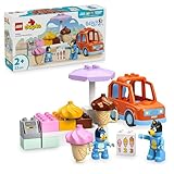 LEGO DUPLO Bluey: Ausflug zur Eisdiele mit Bluey - Lernspielzeug für Kleinkinder - Mit Spielzeug...